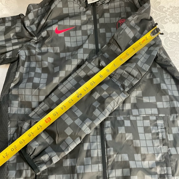 NIKE Paris Saint-Germain AWF Soccer Jacket Youth Size XL Black/grey Check - Picture 7 of 10